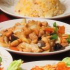 鶏肉辛子炒め(豆板醤だれ)/鶏肉とカシューナッツ炒め