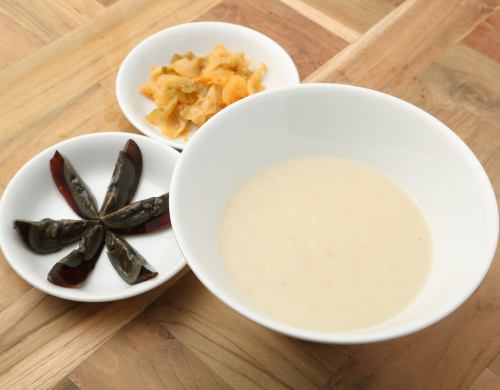 Chinese porridge with century egg