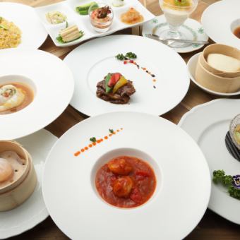 Enjoy a total of 10 dishes including our signature seafood dishes and dim sum ◆ Zhang Fei 4,800 course