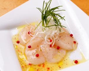 帆立のカルパッチョ ～レモン仕立て～