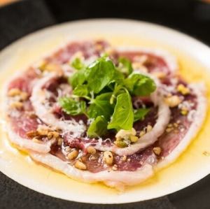 鴨ロースのカルパッチョ