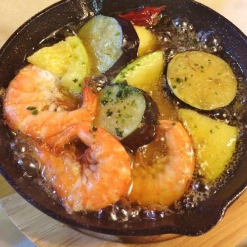 Ahijo of shrimp and Shizuoka vegetables