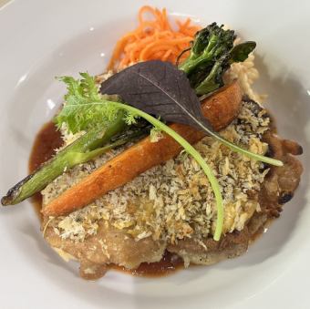 鶏もも肉の香草パン粉焼