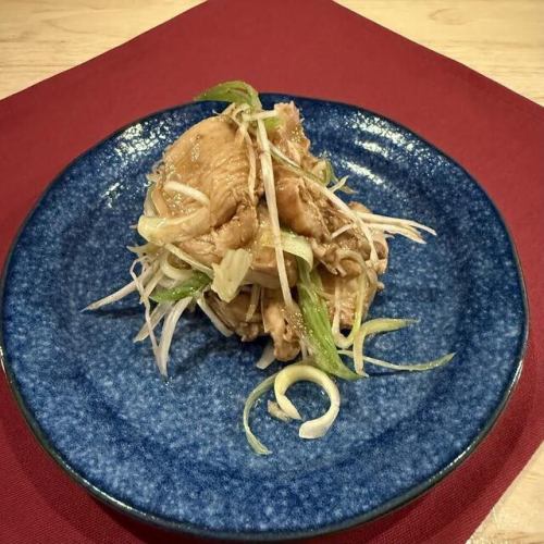 バルサミコの豊潤な酸味と甘みが食欲をそそる「鶏ささみと長ねぎのバルサミコマリネ」★