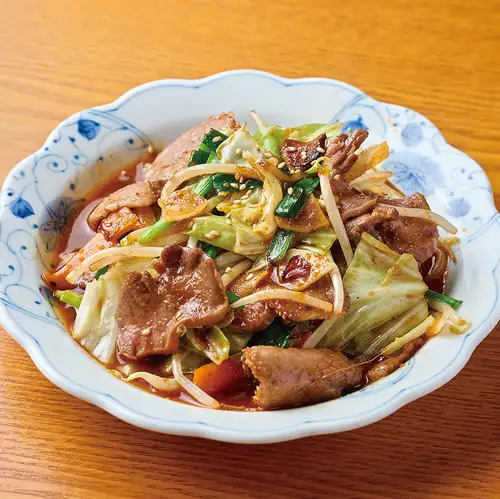 Stir-fried beef tongue