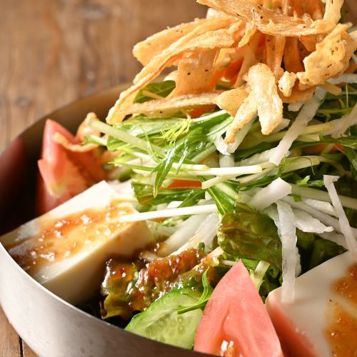 Japanese-style tofu salad