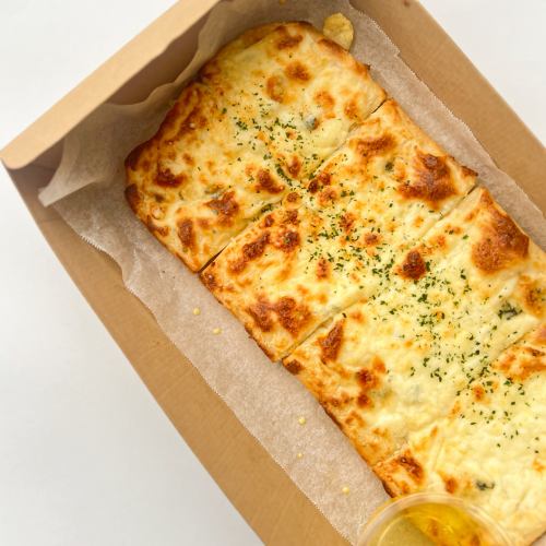 3 types of cheese and naan PIZZA - served with honey -