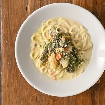 NINA(煮菜)と浅利のスープパスタ