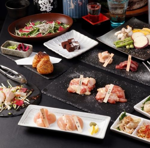 ◆オープン記念【鶏まるコース】全9品2.5時間生ビール付飲み放題【4800円(税込)→4000円(税込)】
