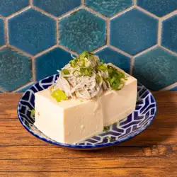 Boiled whitebait tofu