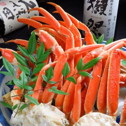 [Luxury course option] Added +2200 yen <spiky snow crab>, +2200 yen <fugu sashi>, + market price <squid sashi>