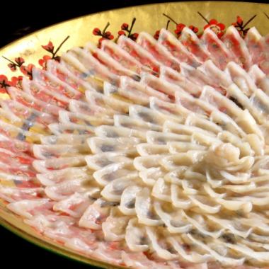 [Private room guaranteed] Luxurious double blowfish course 12,000 yen