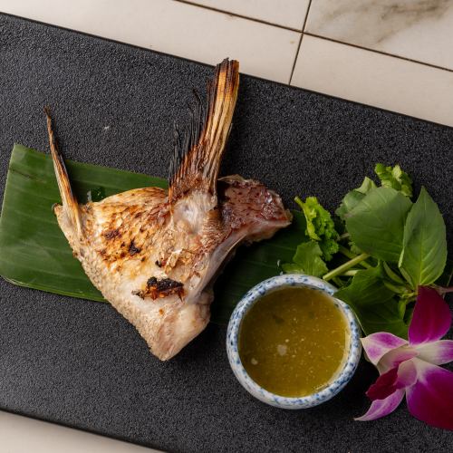 19. Grilled sea bream collar