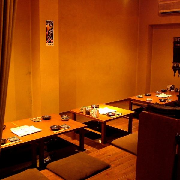 Spacious horigotatsu style tatami room.We also have a wide variety of drinks such as plum wine.This restaurant is also popular with women. We can accommodate parties of up to 20 people.Make reservations fast!!