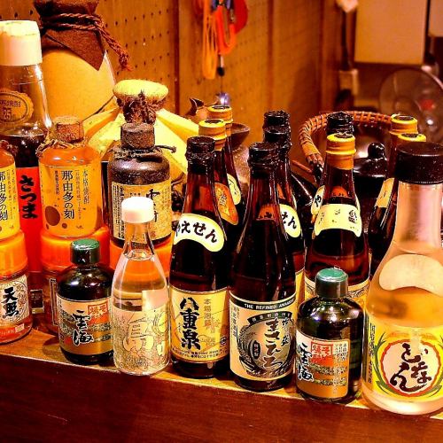[Jinroku] boasts a wide variety of alcohol!