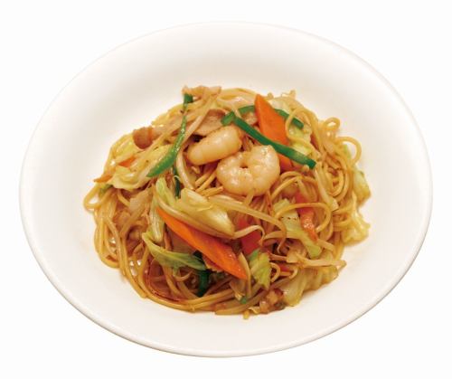 Yakisoba with lots of ingredients