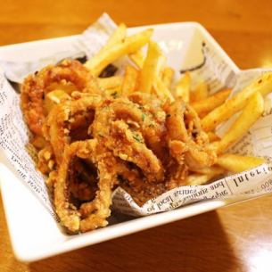 スパイシーポテト＆イカフリット
