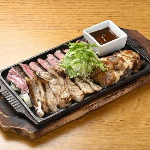 肉盛り鉄板焼き