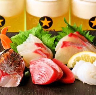 长崎县产鲜鱼5种拼盘