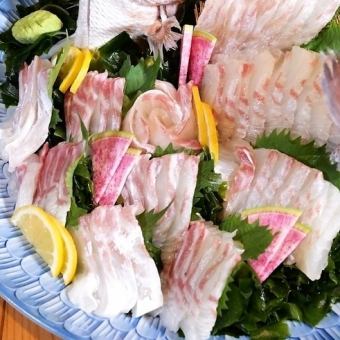 《ご宴会に◎》メインは鮮魚5点盛&ゆうこう真鯛の鯛しゃぶ［地酒やオリジナル酒等2H飲み放題付]