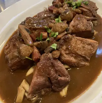 大山鶏のコックオーヴァン