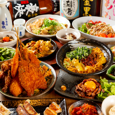 [All-you-can-drink and eat♪] All-you-can-eat over 39 items ◇ [Hana] Eat and drink! Lively Hana-chan plan 3,900 yen (tax included)