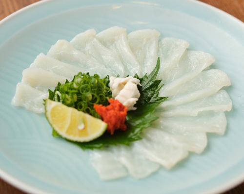 Enjoy pufferfish dishes