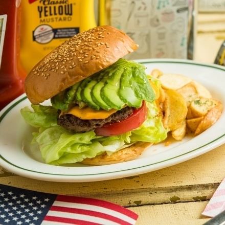 Authentically prepared! A hearty hamburger lunch