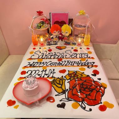 [Oshikatsu/Oshiiro Afternoon Tea Table Art] 4,700 yen on weekdays/5,000 yen on weekends and holidays (tax included)