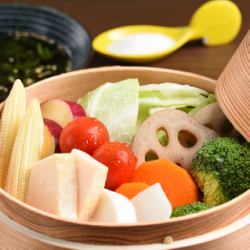 9種の彩り野菜せいろ