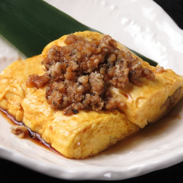 Boiled conger eel and topping!? Luxurious rolled omelet