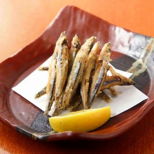 Deep-fried Kibinago from Akune, Kagoshima