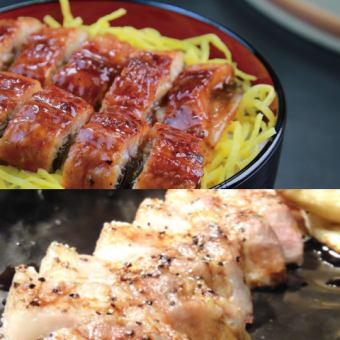 "Summer Eel Rice and Okinawan Charcoal Grilled Pork Course" <9 dishes> with draft beer and premium all-you-can-drink for 3 hours 6000 yen → 5500 yen