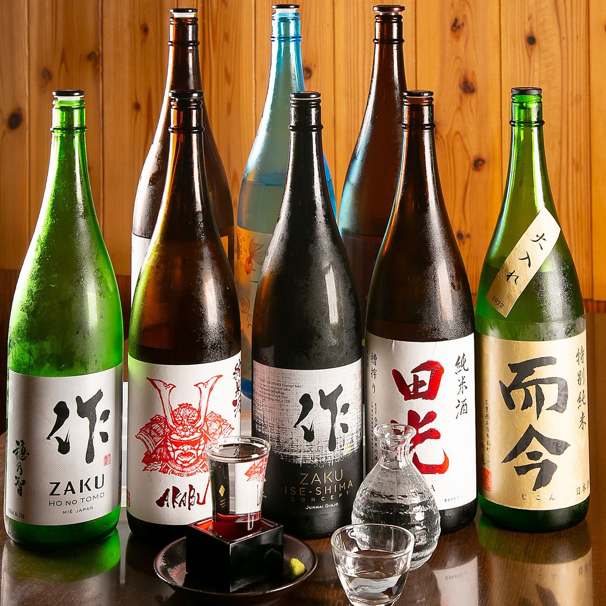 季節の日本酒や伊勢志摩限定のお酒をご用意！