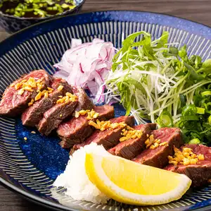 ハラミのローストビーフ風 ～薬味香るポン酢～