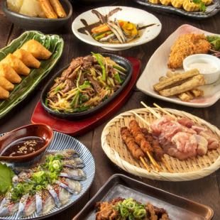 【竹コース】 季節料理の贅沢鍋無しコース◆全10品飲放付◆5000円!!