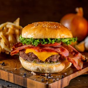 テキサスサルサ ベーコンチーズバーガー Texas salsa bacon cheeseburger