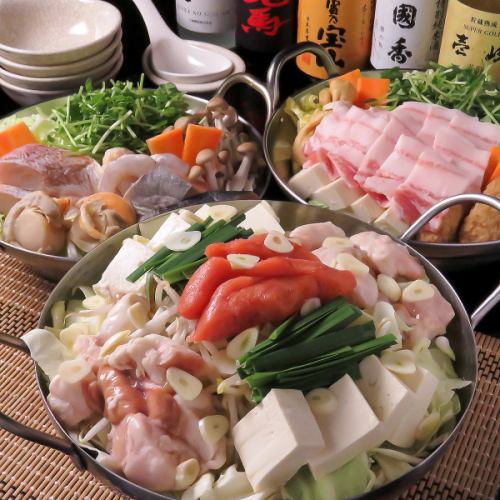 [Welcome and farewell party! For a banquet! Great value hot pot course] Hot pot banquet course with 6 dishes to choose from 7 types for 3,800 yen♪