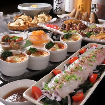 From October 17th, for year-end and New Year parties! Special benefits for organizers [Private room] Seasonal banquet course 8 dishes for 5,000 yen (all-you-can-drink + 1,500 yen ~)