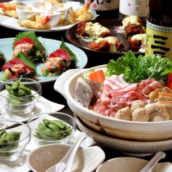 A 6-course Twelve Months Special Hot Pot Course for 5,000 yen in a private room. Special benefits for event organizers! *All-you-can-drink option available from an additional 1,500 yen.