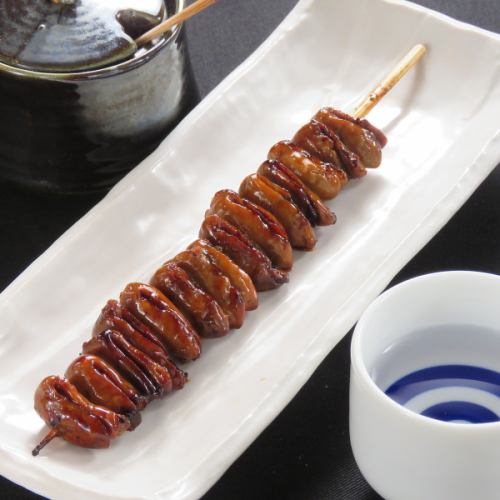 Eel liver skewers