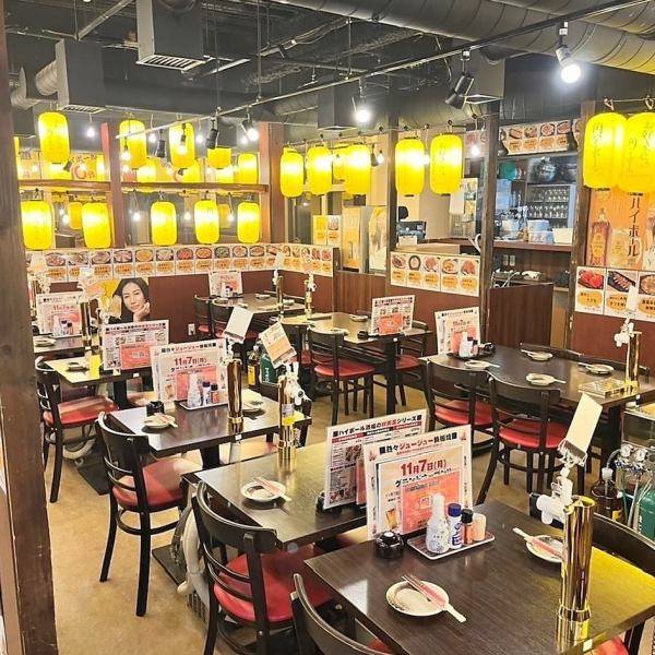 Spacious restaurant with 117 seats! We will prepare seats according to the number of people.We can accommodate a wide range of occasions, from drinking parties with friends, banquets with colleagues, entertainment, meals with friends, quick drinks after an event, to after-parties.