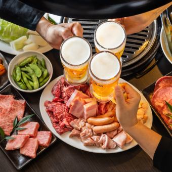 [Monday to Friday only] For girls' parties♪Popular meat and plenty of vegetables!2⇒2.5H all-you-can-drink girls' party course 12 dishes for 4,500 yen!