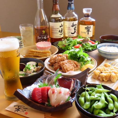 当店自慢の海鮮や一品料理など存分に楽しめる<コース料理>6000円(税込)