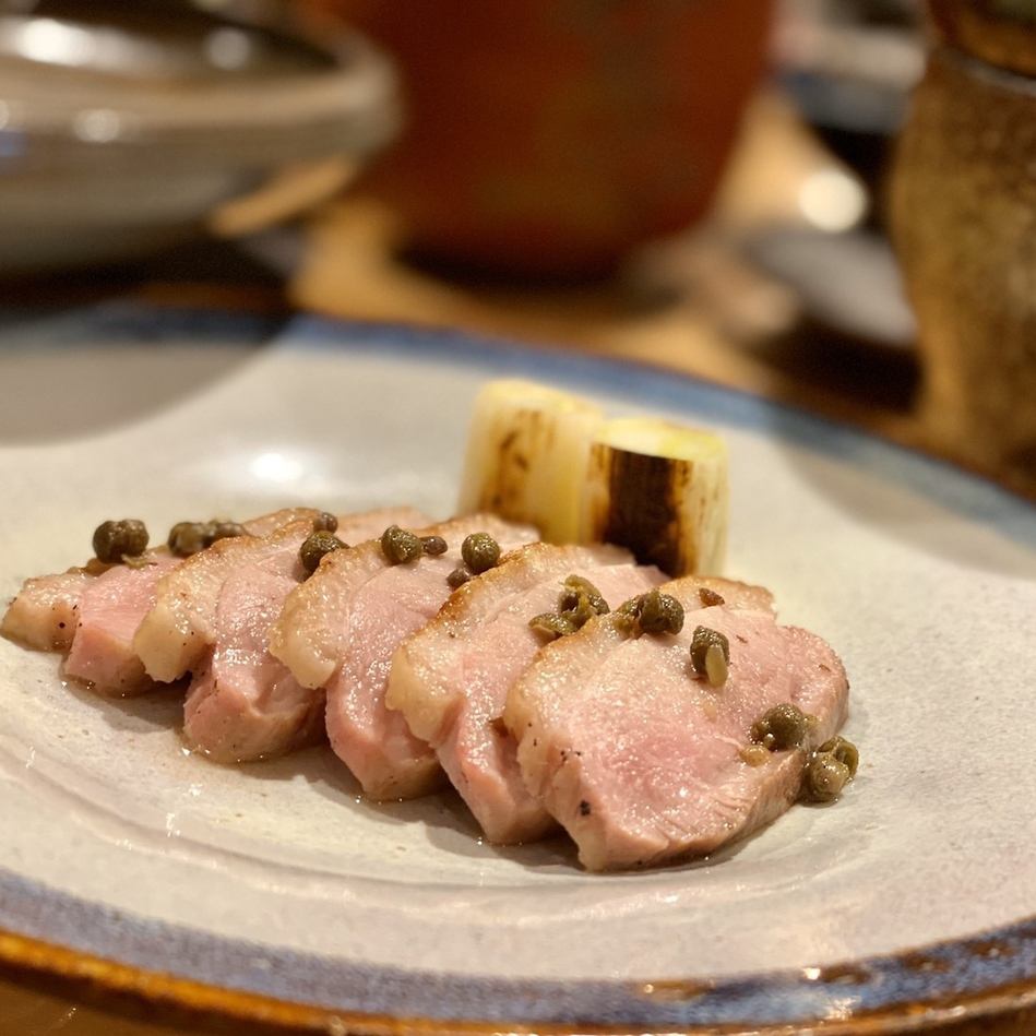 柔らかくジューシー！山椒の香ばしさが引き立つ合鴨の山椒焼き！
