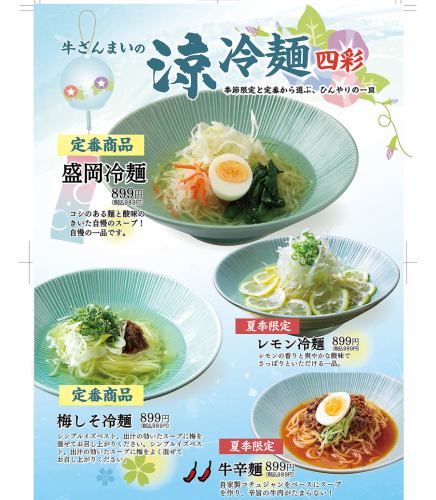 A cold noodle fair perfect for summer