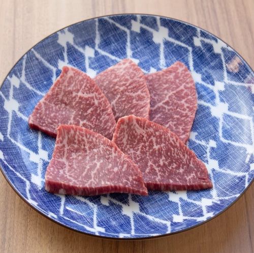 Various types of black beef lean loin