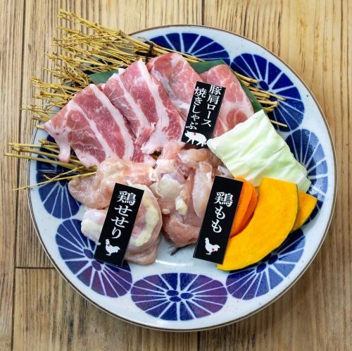 什錦雞肉和豬肉