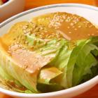 ムギレタスの胡麻ソースかけ