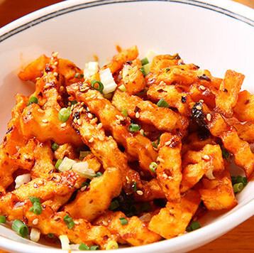 じゃがいもの四川風揚げ